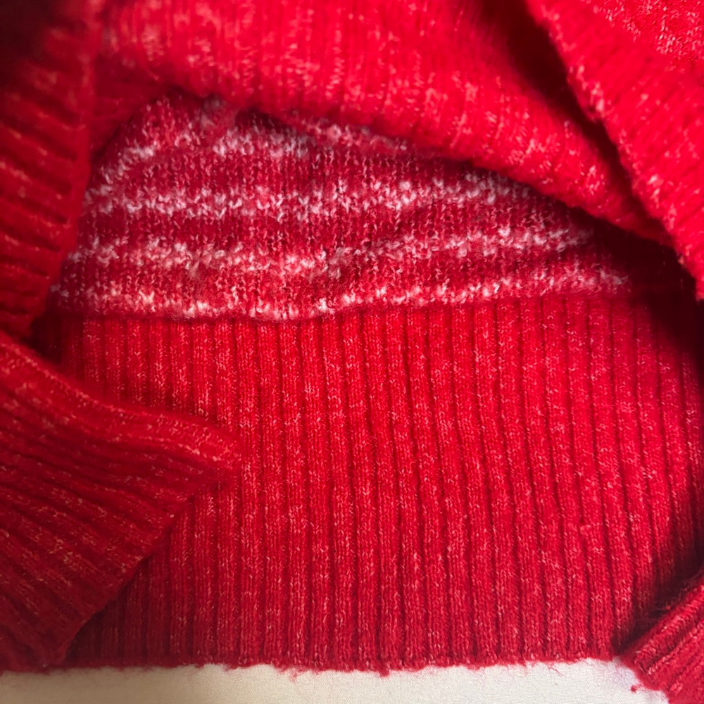 Festive Red Candy Cane Women's Sweater - Picture 5 of 12